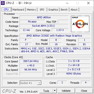 screenshot of CPU-Z validation for Dump [k9rcyi] - Submitted by  Anonymous  - 2022-02-13 12:23:15