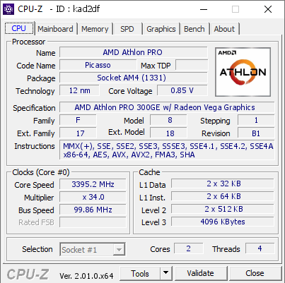 screenshot of CPU-Z validation for Dump [kad2df] - Submitted by  Anonymous  - 2022-09-15 22:38:58