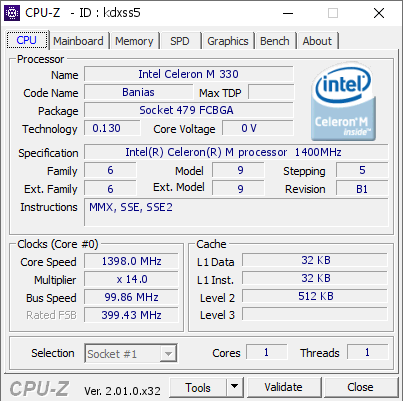 screenshot of CPU-Z validation for Dump [kdxss5] - Submitted by  Xhoba  - 2022-04-30 12:42:49