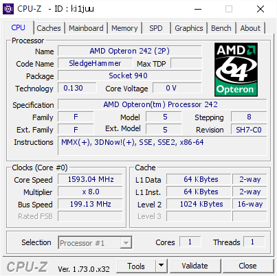 screenshot of CPU-Z validation for Dump [ki1juu] - Submitted by  IBF7  - 2015-10-02 16:15:10