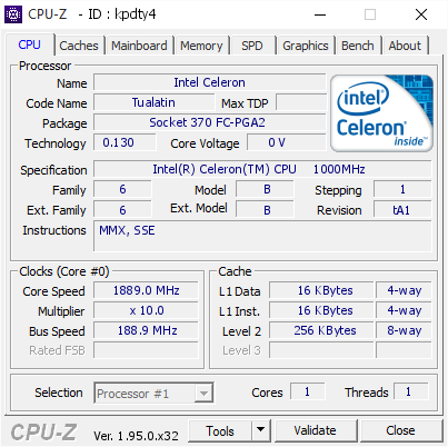 screenshot of CPU-Z validation for Dump [kpdty4] - Submitted by  moi_kot_lybit_moloko  - 2021-06-18 21:20:30