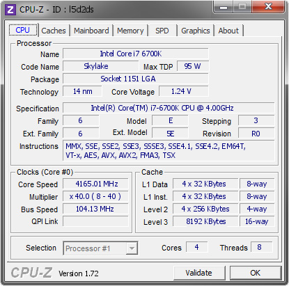 screenshot of CPU-Z validation for Dump [l5d2ds] - Submitted by  Guan Wu Su  - 2015-08-17 06:38:53