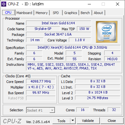 screenshot of CPU-Z validation for Dump [latq9m] - Submitted by  MA-GPU  - 2023-04-28 22:07:19