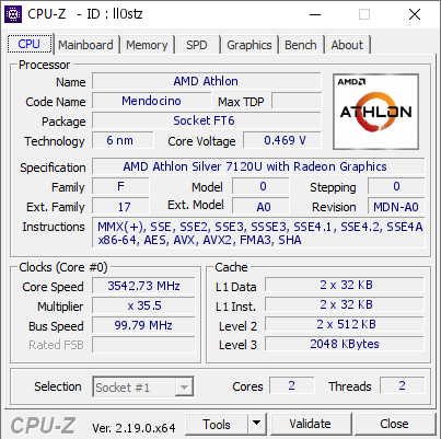 screenshot of CPU-Z validation for Dump [ll0stz] - Submitted by  DESKTOP-GCUOIO4  - 2026-05-13 01:48:36