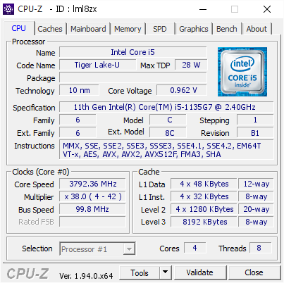 Intel Core I5 3792 36 Mhz Cpu Z Validator