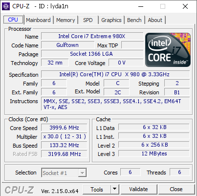 screenshot of CPU-Z validation for Dump [lyda1n] - Submitted by  Anonymous  - 2025-03-26 01:59:09