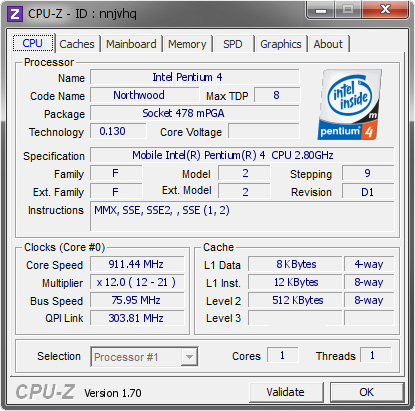 screenshot of CPU-Z validation for Dump [nnjvhq] - Submitted by  gigioracing  - 2014-09-18 16:09:24