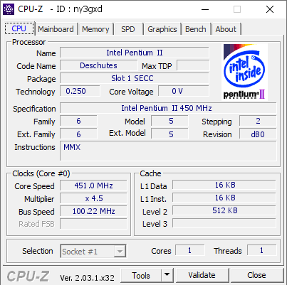 screenshot of CPU-Z validation for Dump [ny3gxd] - Submitted by  Xhoba  - 2022-12-17 21:58:43