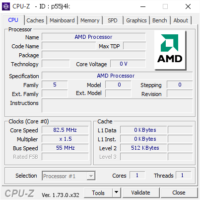 screenshot of CPU-Z validation for Dump [p55j4k] - Submitted by  trodas  - 2015-09-06 01:22:43