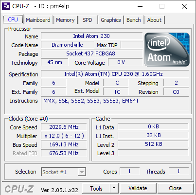 screenshot of CPU-Z validation for Dump [pm4slp] - Submitted by  moi_kot_lybit_moloko  - 2023-04-07 14:18:52