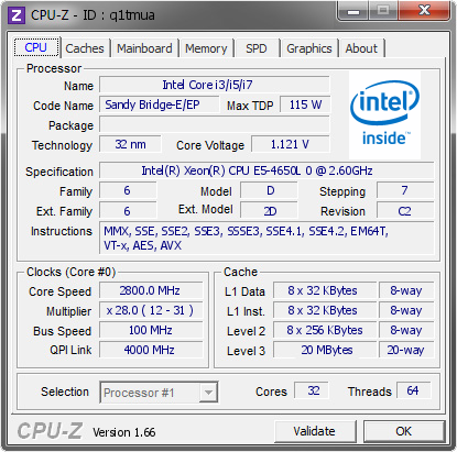 screenshot of CPU-Z validation for Dump [q1tmua] - Submitted by  OMAEDCSAP228  - 2013-08-22 23:08:53