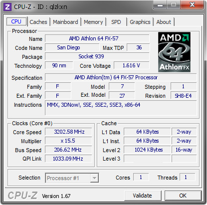 screenshot of CPU-Z validation for Dump [qlzkxn] - Submitted by  Tech Tweaker  - 2013-11-12 17:11:11