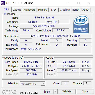 screenshot of CPU-Z validation for Dump [qtkane] - Submitted by  SHIVAKUMARPATIL  - 2015-11-30 10:59:24