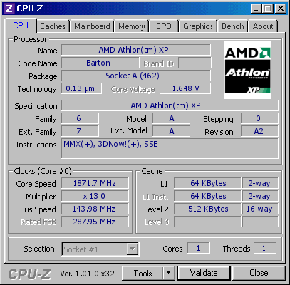 screenshot of CPU-Z validation for Dump [qz929c] - Submitted by  GTm  - 2020-04-24 23:47:43
