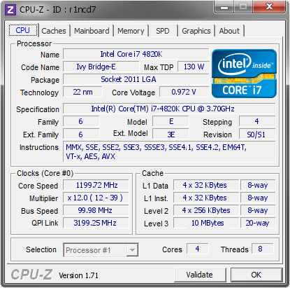 screenshot of CPU-Z validation for Dump [r1ncd7] - Submitted by  UKCOOKI3-PC  - 2015-02-11 22:02:06