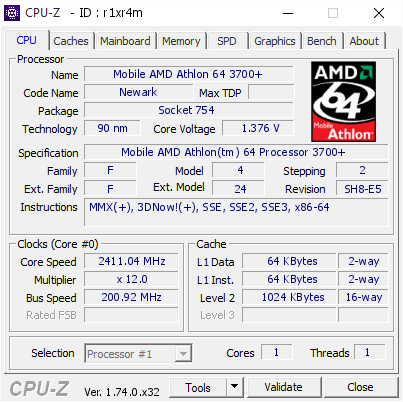 screenshot of CPU-Z validation for Dump [r1xr4m] - Submitted by  JANKA  - 2015-12-30 15:17:51