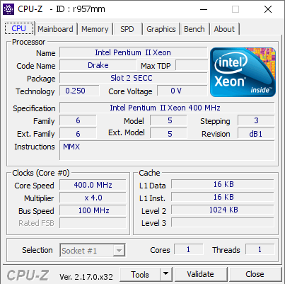 screenshot of CPU-Z validation for Dump [r957mm] - Submitted by  Xhoba  - 2026-01-15 21:33:44