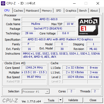 screenshot of CPU-Z validation for Dump [rr4kyt] - Submitted by  DESKTOP-2BPQ7BM  - 2016-09-15 15:26:17