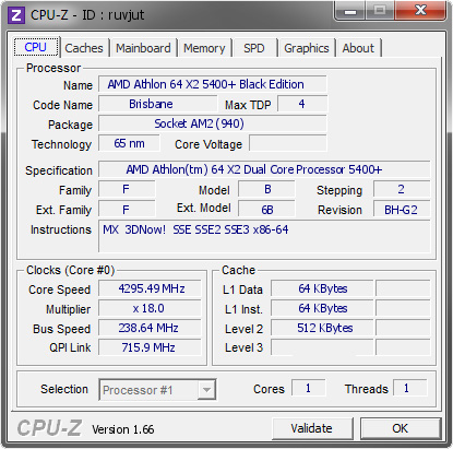 screenshot of CPU-Z validation for Dump [ruvjut] - Submitted by  IT168_OCP-Carter  - 2008-12-24 16:12:21