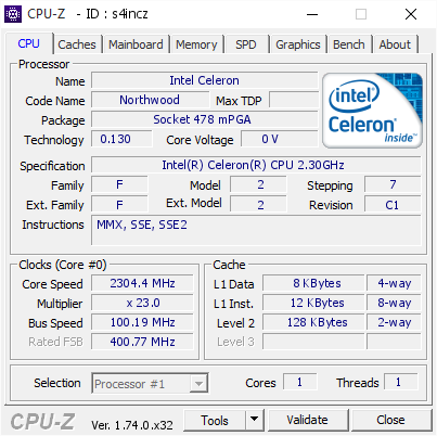 screenshot of CPU-Z validation for Dump [s4incz] - Submitted by  MICROSOF-6AC35D  - 2016-03-04 17:28:44