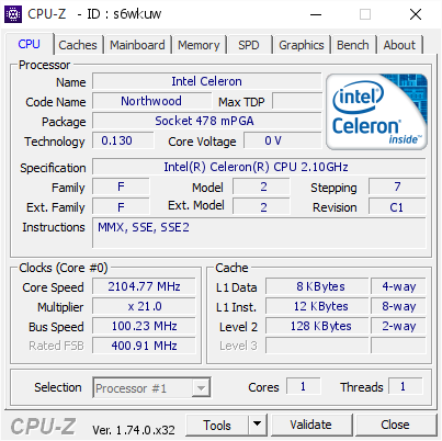 screenshot of CPU-Z validation for Dump [s6wkuw] - Submitted by  RAJPOUT-PC  - 2015-10-31 21:08:20