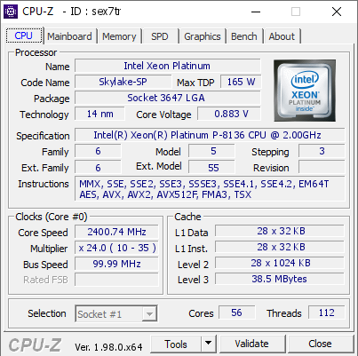 screenshot of CPU-Z validation for Dump [sex7tr] - Submitted by  YUAN  - 2021-12-08 02:36:49