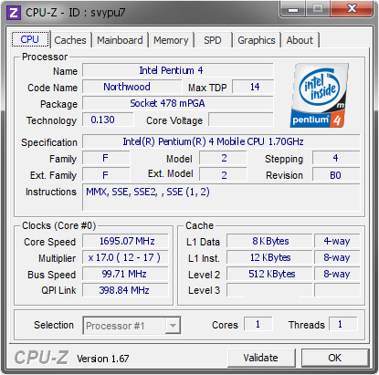 screenshot of CPU-Z validation for Dump [svypu7] - Submitted by  SPARKZ8200  - 2013-11-28 20:11:12