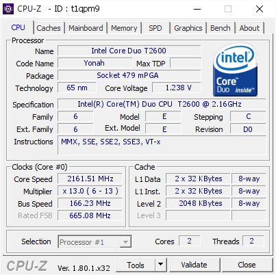 screenshot of CPU-Z validation for Dump [t1qpm9] - Submitted by  JOD-PC  - 2017-08-18 14:54:27