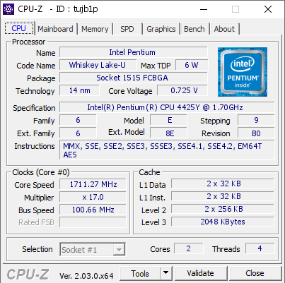 screenshot of CPU-Z validation for Dump [tujb1p] - Submitted by  DESKTOP-3SGRPV5  - 2022-10-28 15:40:07