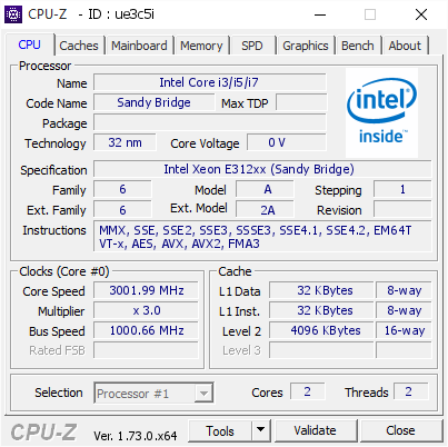 screenshot of CPU-Z validation for Dump [ue3c5i] - Submitted by  Terrobility  - 2015-09-03 23:52:34