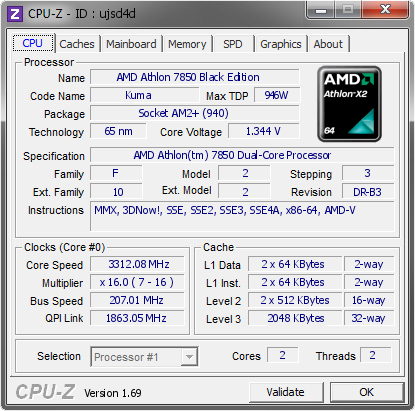 screenshot of CPU-Z validation for Dump [ujsd4d] - Submitted by  mad  - 2014-04-22 17:04:51