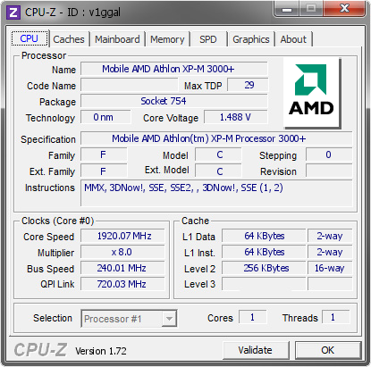 screenshot of CPU-Z validation for Dump [v1ggal] - Submitted by  QWE-PC  - 2015-07-03 13:07:46