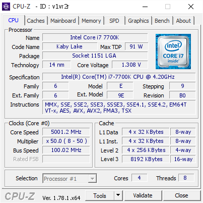 screenshot of CPU-Z validation for Dump [v1vr2r] - Submitted by  Anonymous  - 2017-02-19 00:40:24