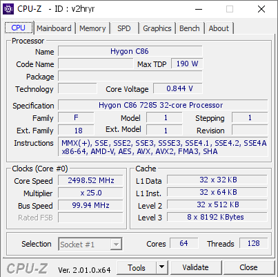 screenshot of CPU-Z validation for Dump [v2hryr] - Submitted by  CHINAMI-JE3IVKV  - 2022-08-19 03:31:15