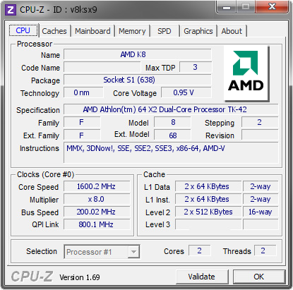 screenshot of CPU-Z validation for Dump [v8ksx9] - Submitted by  MRPACO-PC  - 2014-10-21 21:10:56