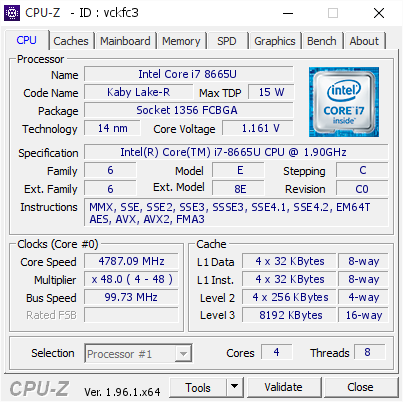 screenshot of CPU-Z validation for Dump [vckfc3] - Submitted by  ciddikedi  - 2021-05-31 09:27:18