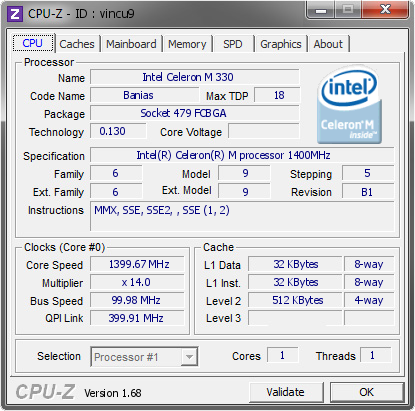 screenshot of CPU-Z validation for Dump [vincu9] - Submitted by  EDGAR-PC  - 2014-08-03 10:08:24