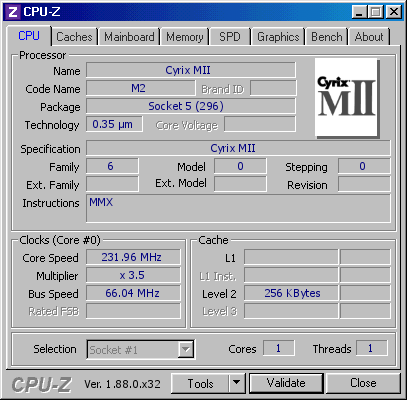 screenshot of CPU-Z validation for Dump [vkxqc9] - Submitted by  DEV.CPUZ  - 2019-03-31 19:42:48