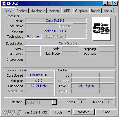 screenshot of CPU-Z validation for Dump [vlw6v6] - Submitted by  DEV.CPUZ  - 2019-06-24 14:51:57