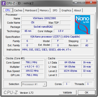 screenshot of CPU-Z validation for Dump [vxmqc2] - Submitted by  FWQNPHXLSXR40CV  - 2015-07-07 03:07:58