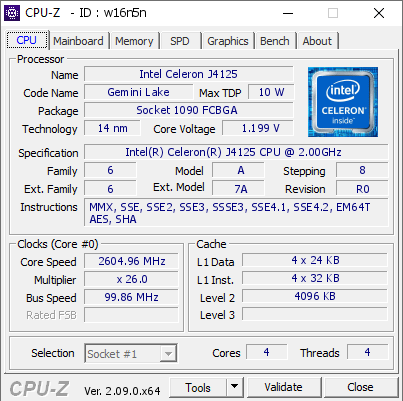 screenshot of CPU-Z validation for Dump [w16n5n] - Submitted by  BTAI  - 2024-01-28 21:55:59