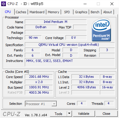 screenshot of CPU-Z validation for Dump [w85kp5] - Submitted by  WIN-Q3247ROHVCV  - 2017-01-23 06:47:17