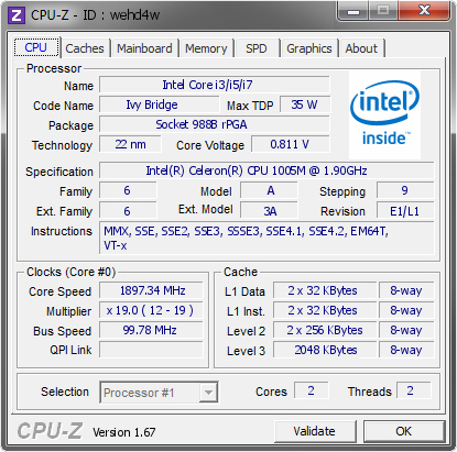 screenshot of CPU-Z validation for Dump [wehd4w] - Submitted by  ANDRYHASKY-ÏÊ  - 2014-11-11 16:11:17