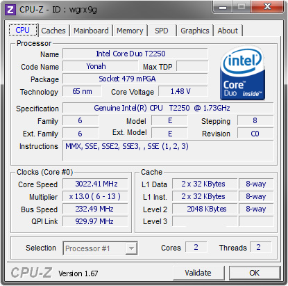 screenshot of CPU-Z validation for Dump [wgrx9g] - Submitted by  Lippokratis  - 2013-10-28 00:10:03