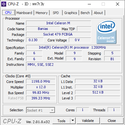 screenshot of CPU-Z validation for Dump [wv7r3y] - Submitted by  Xhoba  - 2022-04-28 20:54:47