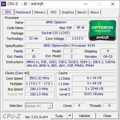 screenshot of CPU-Z validation for Dump [wxkmjh] - Submitted by  moi_kot_lybit_moloko  - 2022-07-15 14:38:50