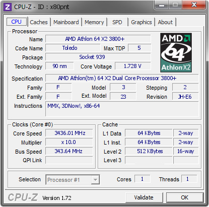 screenshot of CPU-Z validation for Dump [x80pnt] - Submitted by  Boblemagnifique 3800x2 LN2 +15Â° ...  - 2015-05-23 02:05:22