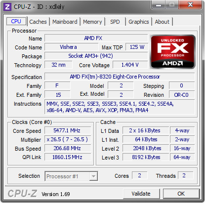screenshot of CPU-Z validation for Dump [xdlely] - Submitted by  game theory  - 2014-03-22 22:03:02