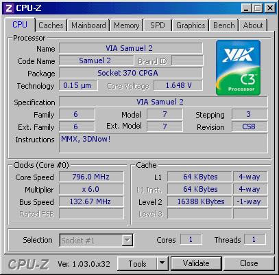 screenshot of CPU-Z validation for Dump [xg91xs] - Submitted by  klopcha  - 2022-03-03 17:45:52