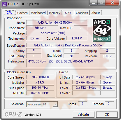 screenshot of CPU-Z validation for Dump [y8kzxu] - Submitted by  ÌÀÐßÍ-ÏÊ  - 2015-04-29 20:04:34